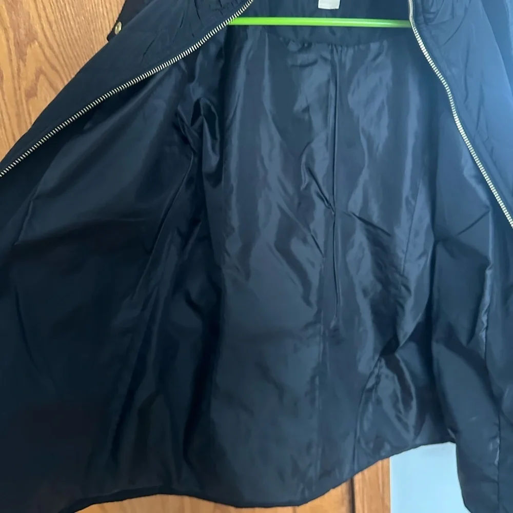 Michael Kors Dark Black Quilted Puffer Coat